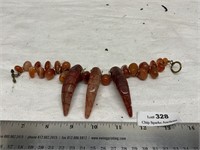 Ancient Egyptian Gold Dragon Claw or  Carnelian