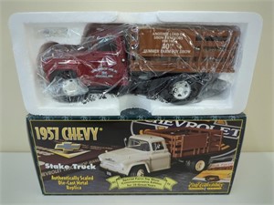 1957 Chevy Stake Truck 10th Summer Toy Show NIB