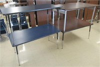 (4) Various Classroom style Tables (3) W/
