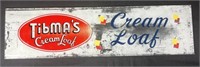 Tibma’s Cream Loaf Glass Sign