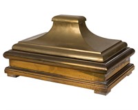 Large Brass Covered Box