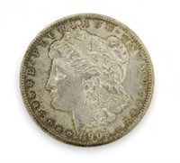 1902-O BU Rainbow Toned Morgan Silver Dollar