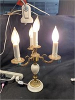 Vintage Leviton 7" Italian Table Lamp 4 Arm Works