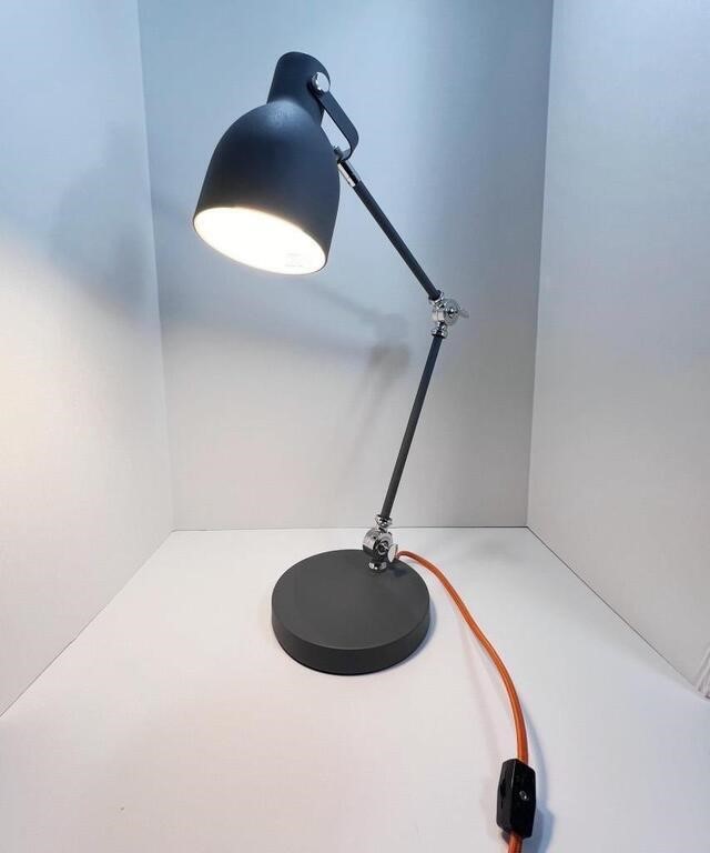 Mid-Century Style Gray Desk/Table lamp