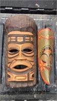 2 - Handcrafted Wood Masks