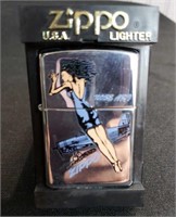 Nose Art Girl Zippo Lighter - New in Box
