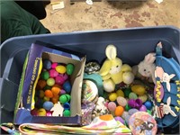 Easter bunny secret stash in a tote