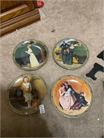 4 Normal Rockwell Collectibe plates