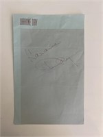 Actress Laraine Day original signature