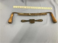 Antique wood working tool, puller and single plane