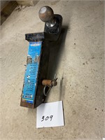 Trailer hitch with 2 inch ball