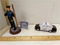 Police Figurine & Foam Toy Terre Haute Police Car