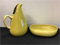 MCM Russel Wright Steubenville Planter & Pitcher