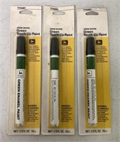 lot of 3 John Deere Green Touch Up Paint Pens