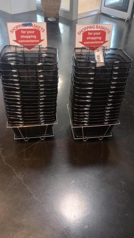 35 Shopping Baskets with Stands