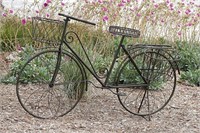 Deco 79 Metal Bicycle Plantstand with Basket and S