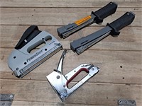 Group of 4 Staplers