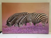 "Quartet of Zebras in Lavender" - Kay Kochenderfer
