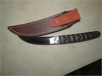 9 1/2" LONG CUSTOM FIXED BLADE KNIFE W/ SHEATH