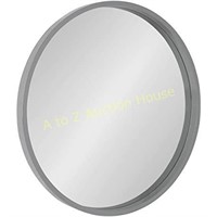 21 IN ROUND MIRROR GRAY