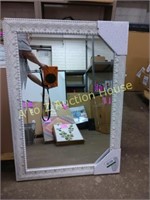 Decorative mirror white