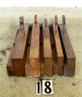 5 – Various wooden molding planes, G+-Vg: 2 –