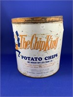 The Chip King Potato Chip Covered Tin