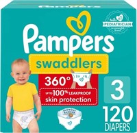 120-Pk Size 3 Pampers Diapers