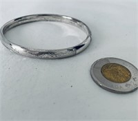 Bracelet argent 925 Italie,( 9 gr TW. )signée.