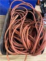 Extension cord in a stacking bin