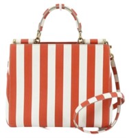 Dolce & Gabbana Red & White 2WAY Handbag