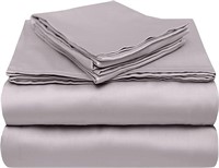 Classic Luxury Bedsheets - Queen, Light Grey 4