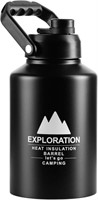 PARACITY Insulated Water Bottle 64 oz (black)