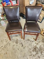 2 Folding Chairs-Both are clean now