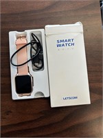 Pink Letscom smart watch