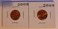 2009 Lincoln Memorial Pennies
