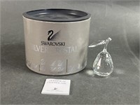 Swarovski Silver Crystal Pear