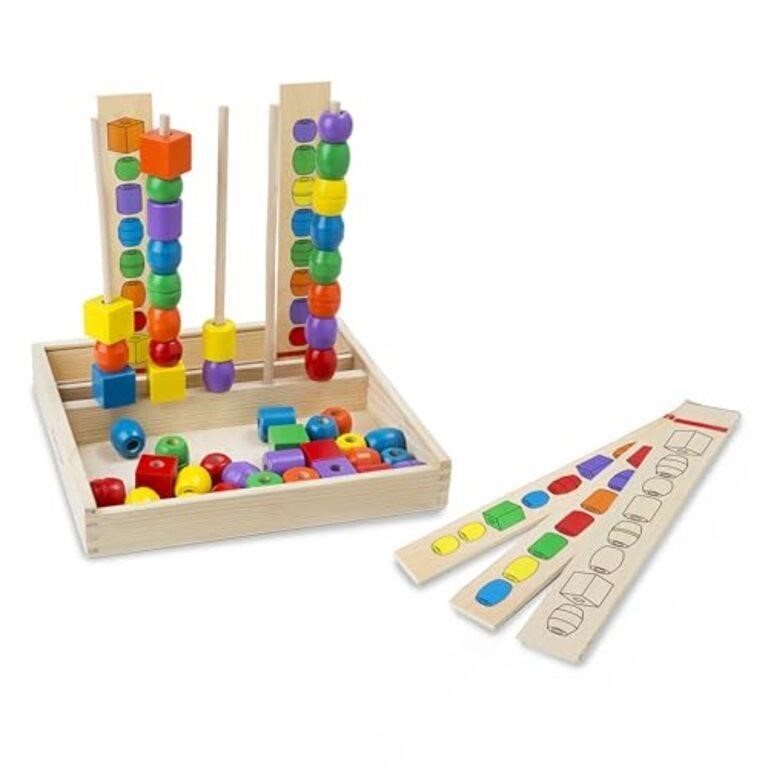 Melissa & Doug Bead Sequencing Set With 46 Wooden