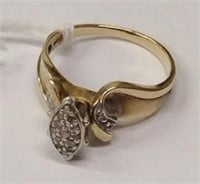 10K Solid Gold & Real Diamonds Ring