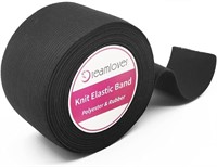 Dreamlover Black Elastic Bands for Sewing, Wide Se