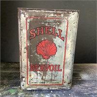 Shell Dervoil 4 Imperial Gallon Tin