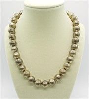 Vintage 925 Chunky Bead Necklace