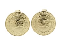 Burberry Medallion Clip On Earrings