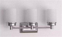 Hampton Bay Cade 20.25 in. 3-Light Brushed Nickel