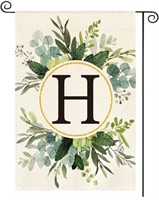 AVOIN colorlife Monogram Letter H Floral