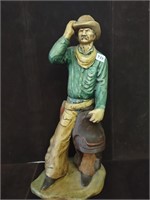 Ceramic 21" Cowboy Figure