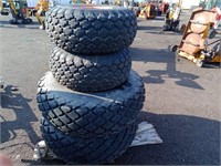 (4) Equipment Tires & Rims