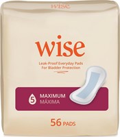 Women's Incontinence Pads  56 Count