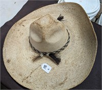 Antique Mexican Sombrero w/ Horse Hair Accent