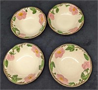 4 Retired Franciscan Desert Rose Dessert Bowls C